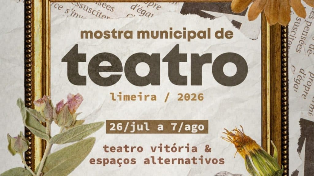Mostra Municipal de Teatro de Limeira 2026 abre programação com espetáculos gratuitos no Teatro Vitória